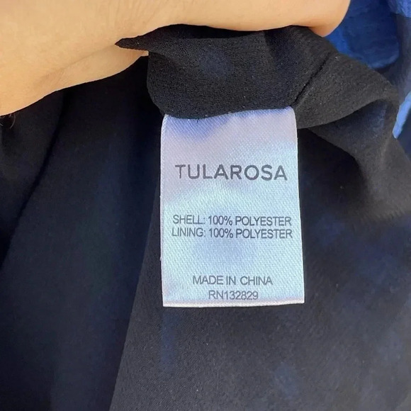 Tularosa Jenny Blue And Black Buffalo/gingham Plaid Wrap Mini Dress medium - Picture 13 of 15